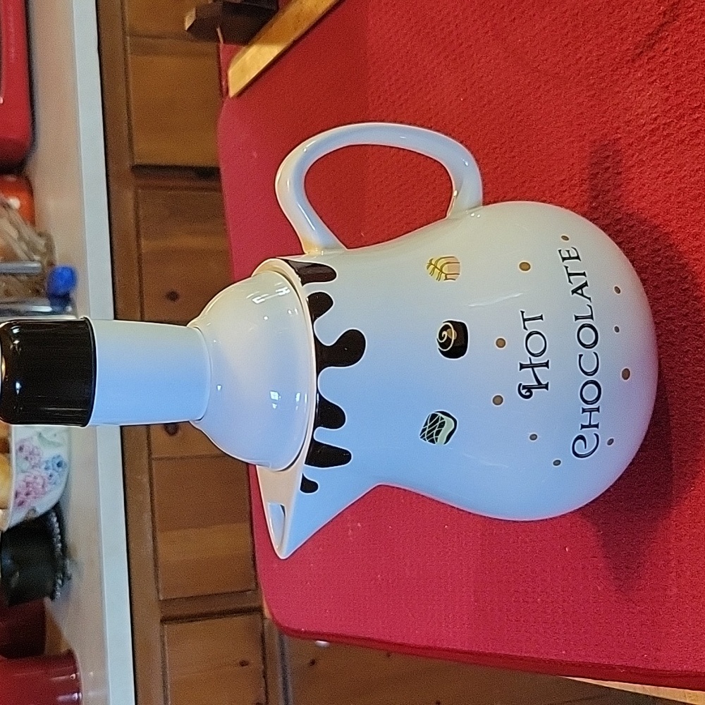 6 cup Hot Chocolate Pot with Frother